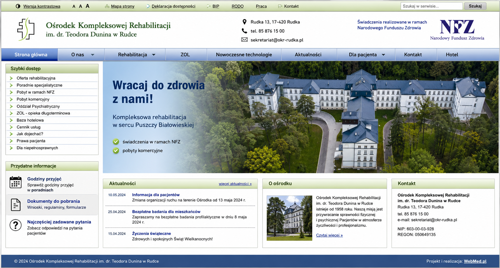 Strona przed metamorfozą